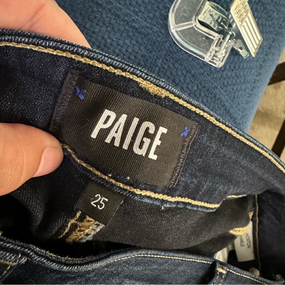 PAIGE Dark Wash Hoxton Ankle Skinny Jeans Size 25 - Picture 8 of 9